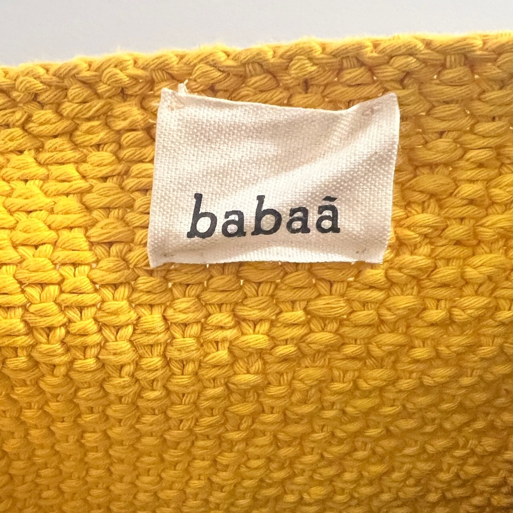 Babaa‎ 100% Spanish Cotton Yellow Knit Sweater Designer - Picture 4 of 12